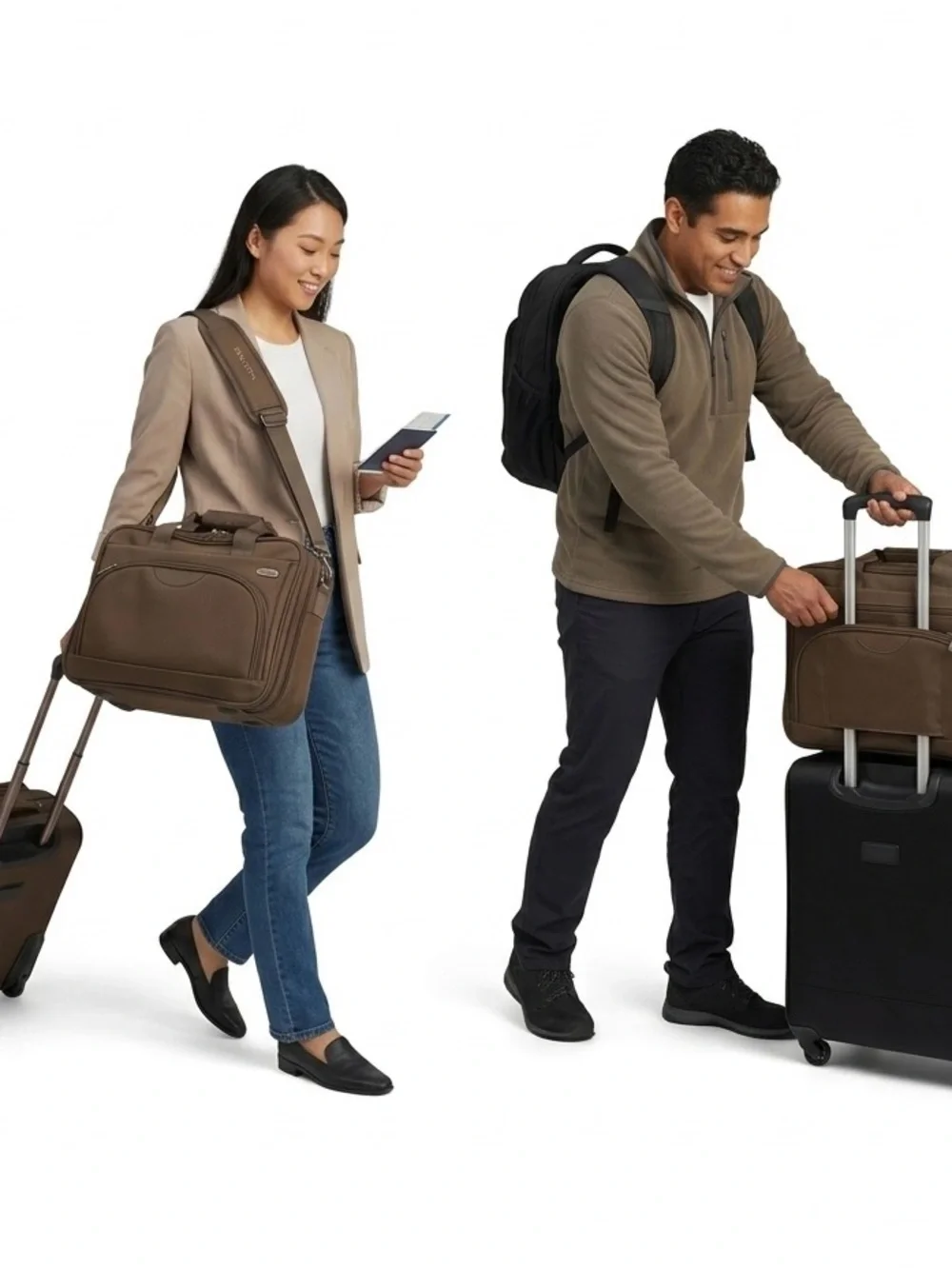 Dakota by Tumi Olive Green Ballistic Nylon Carry-On Bag